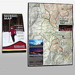 HLF Images Graphic Design and Web Development Consultant - Rossland Trails Map Winter 2