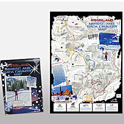 HLF Images Graphic Design and Web Development Consultant - Rossland Trails Map Winter 1