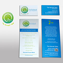 HLF Images Graphic Design and Web Development Consultant - The Harvest Table-logo-rack card
